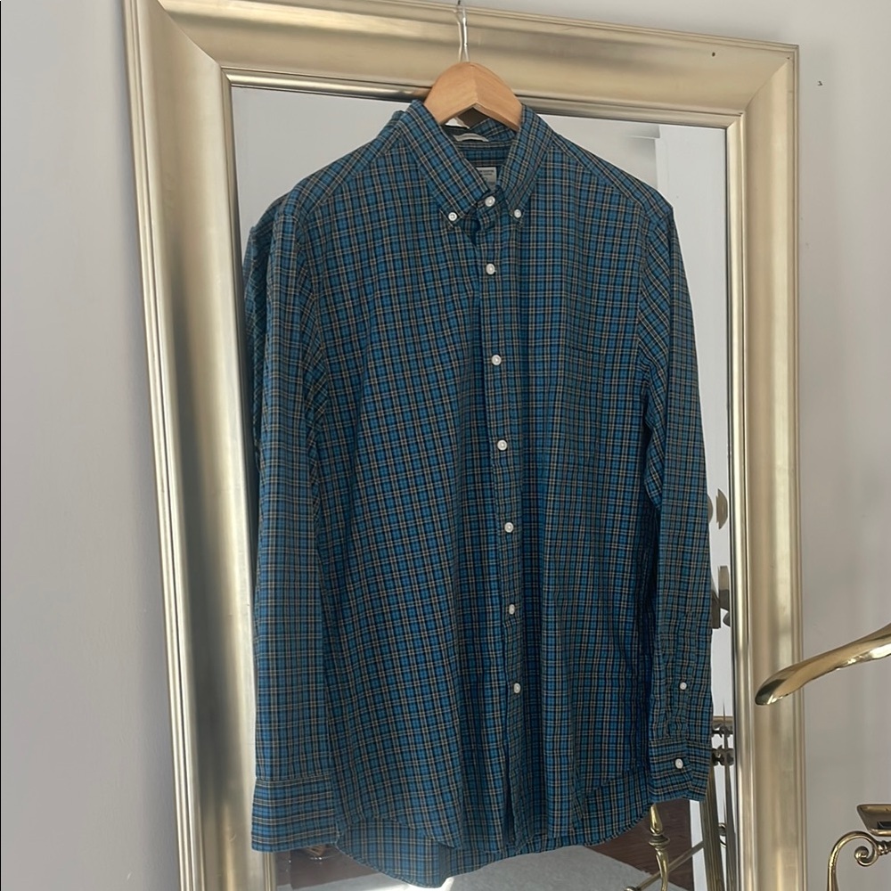 J. Crew Blue Casual Button Down Shirt